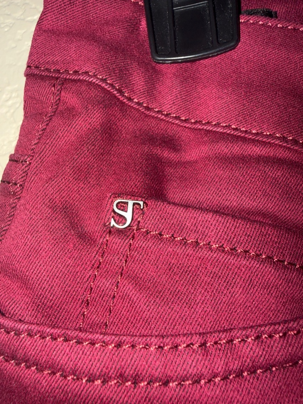 Supertrash Burgundy Skinny Pants - Picture 3 of 6
